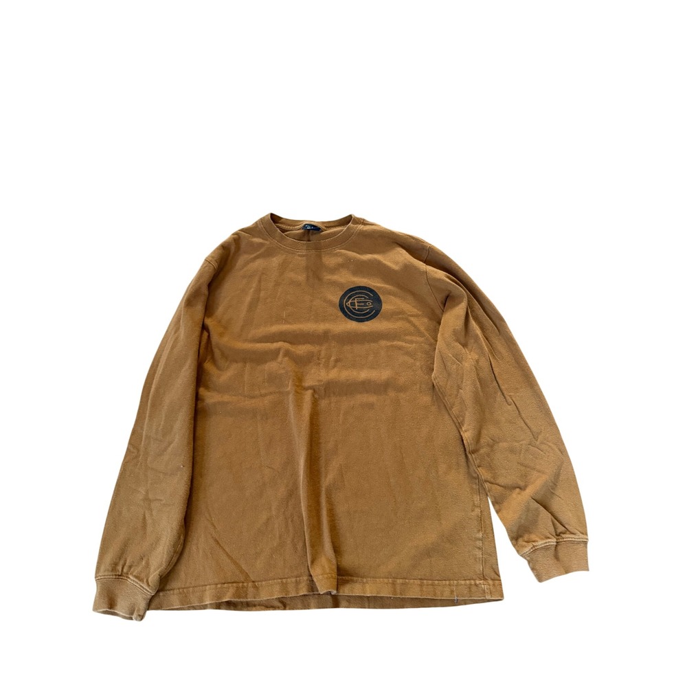 Filson Mens Long Sleeve‎ Graphic T-Shirt Brown Cotton Made in USA Size M